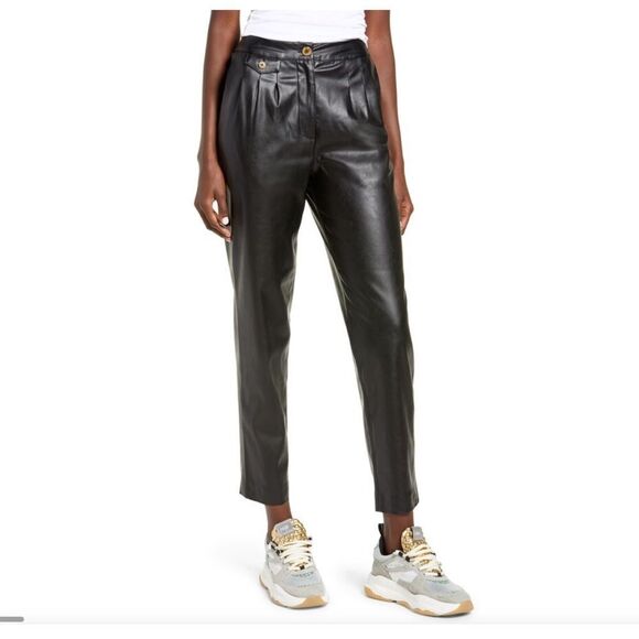 Blank NYC Faux Leather Pleated Trousers - Picture 15 of 15